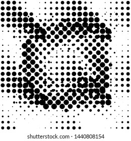Modern halftone background meaningful dots Abstract futuristic backdrop.