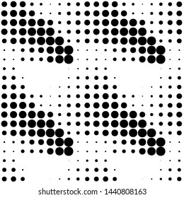 Modern halftone background meaningful dots Abstract futuristic backdrop.