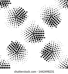 Modern halftone background meaningful dots Abstract futuristic backdrop.