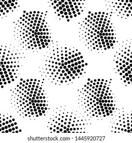 Modern halftone background meaningful dots Abstract futuristic backdrop.