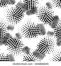 Modern halftone background meaningful dots Abstract futuristic backdrop.
