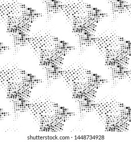 Modern halftone background meaningful dots Abstract futuristic backdrop.
