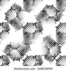 Modern halftone background meaningful dots Abstract futuristic backdrop.