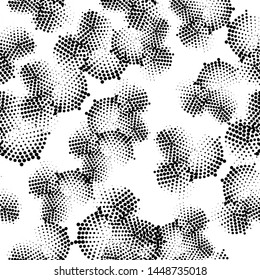 Modern halftone background meaningful dots Abstract futuristic backdrop.