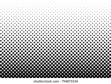 Modern Halftone Background. Pop-art Dotted Backdrop. Distressed Texture. Grunge Black and White Pattern. Vector illustration