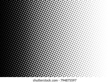 Modern Halftone Background. Pop-art Pattern. Black and White Texture. Distressed Overlay. Vector illustration