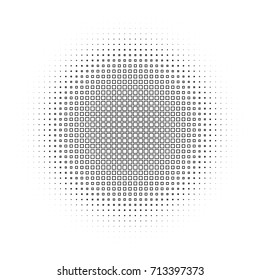 Modern Halftone Background. Vintage Backdrop. Black and White Pattern. Fade Texture. Vector illustration
