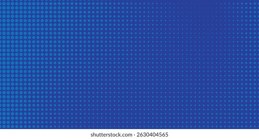 modern halftone blue color pattern gradient texture with technology digital background. Dots pop art comics with summer background.