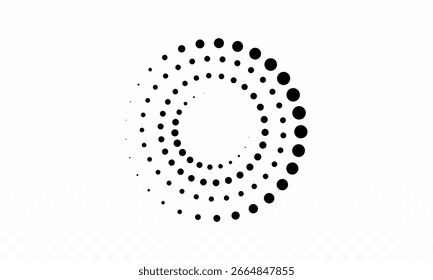 Conceito de meio-tom moderno com layout circular