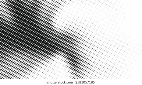 Modern halftone dotted pattern with fluid geometric wave-like optical illusion, A contemporary halftone dotted pattern featuring dynamic movement.