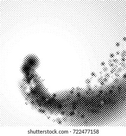 Modern halftone dotted retro background. Vector illustration