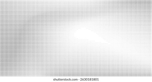 Modern halftone gradient texture. Vanishing polka dot background. Repeating dots gradation pattern background simple