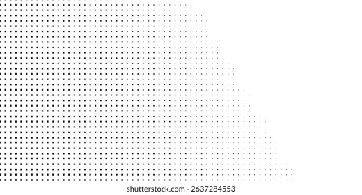 Modern halftone gradient texture. Vanishing polka dot background. Repeating dots gradation pattern background simple abstract