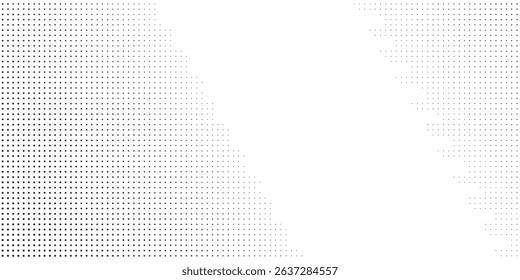 Modern halftone gradient texture. Vanishing polka dot background. Repeating dots gradation pattern background simple