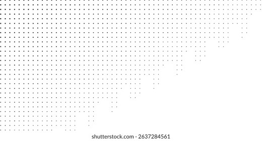 Modern halftone gradient texture. Vanishing polka dot background. Repeating dots gradation pattern background simple abstract design art
