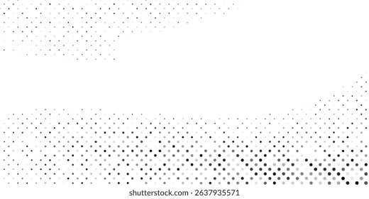 Modern halftone gradient texture. Vanishing polka dot background. Repeating dots gradation pattern background abstract simple art design