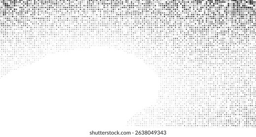 Modern halftone gradient texture. Vanishing polka dot background. Repeating dots gradation pattern abstract