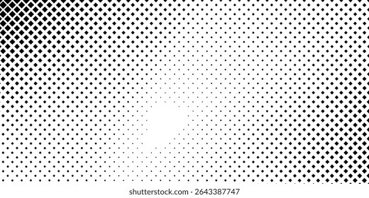 Modern halftone gradient texture. Vanishing polka dot modern simple art