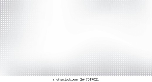Modern halftone gradient texture. Vanishing polka dot background. Repeating dots gradation pattern art