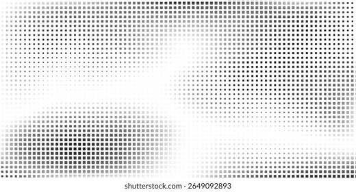 Modern halftone gradient texture. Vanishing polka dot background illustration abstract simple