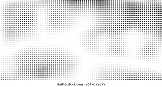 Modern halftone gradient texture. Vanishing polka dot background illustration abstract simple art
