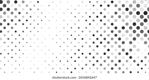 Modern halftone gradient texture. Vanishing polka dot illustration abstract design art