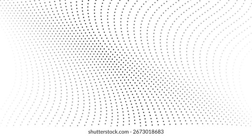Textura gradiente de meio-tom moderna. Desaparecimento polka ponto ilustração abstrato simples design