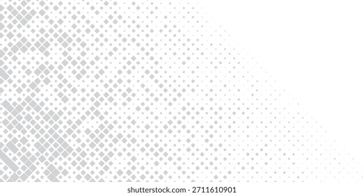 Moderna textura de degradado semitono. Fondo de lunares desapareciendo. Patrón de gradación de puntos repetitivos diseño simple abstracto
