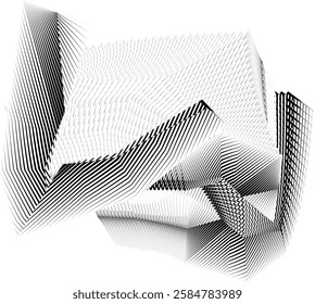 modern halftone lines background, creative dynamic pattern, vector design texture