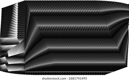 moderne Halbtonlinien, Hintergrund, kreatives dynamisches Muster, Vektortextur