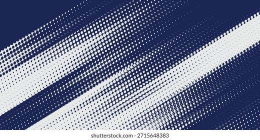 Fundo de pontos de onda de meio-tom moderno. Padrão de grunge retorcido futurista, pontos, círculos. Vetor moderno óptico pop art textura para pôsteres arte moderno abstrato