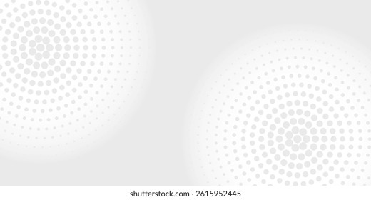 Modern halftone white and grey background. Design decoration concept for web layout, poster, banner. vector illustration