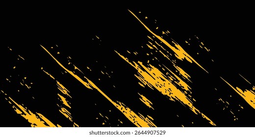 Modern halftone yellow dots pattern and black gradient grunge texture background simple modern art abstract vector eps10