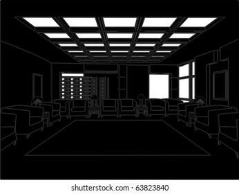 Modern Hall Vector 04