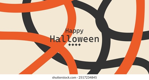 Modern Halloween groovy hippie 70s backgrounds. Abstract Autumn Design with Graphic Element. Trendy retro style. Y2k aesthetic.	