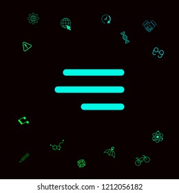 Modern hamburger menu icon for mobile apps and websites