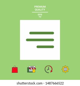 Modern hamburger menu icon for mobile apps and websites. Graphic elements for your design