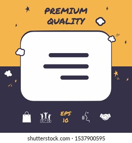 Modern hamburger menu icon for mobile apps and websites. Graphic elements for your design
