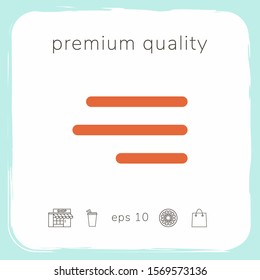 Modern hamburger menu icon for mobile apps and websites. Graphic elements for your design