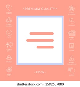 Modern hamburger menu icon for mobile apps and websites. Graphic elements for your design