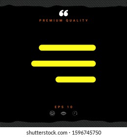 Modern hamburger menu icon for mobile apps and websites. Graphic elements for your design