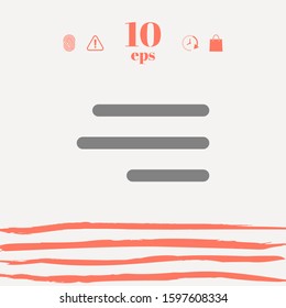 Modern hamburger menu icon for mobile apps and websites. Graphic elements for your design