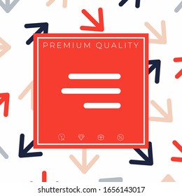 Modern hamburger menu icon for mobile apps and websites. Graphic elements for your design