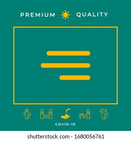 Modern hamburger menu icon for mobile apps and websites. Graphic elements for your design