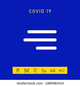 Modern hamburger menu icon for mobile apps and websites. Graphic elements for your design