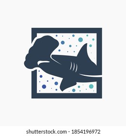 Modern Hammerhead Shark Logo Design