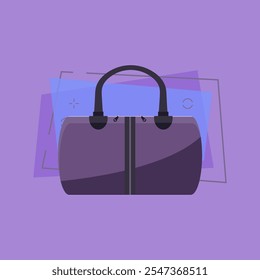 Modern hand bag illustration. Shopping, accessory, bag. Fashion concept. Vector illustration can be used for topics like clothing, fashion, advertisement, shopping