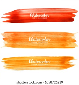 Modern hand draw watercolor strokes background