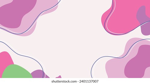 Moderno dibujo a mano de varias formas y objetos de doodle fondo abstracto. Ilustración contemporánea del vector moderna