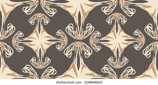 Modern Hand drawn abstract pattern. Creative collage seamless pattern. Fashionable template for design. expensive design 2023.